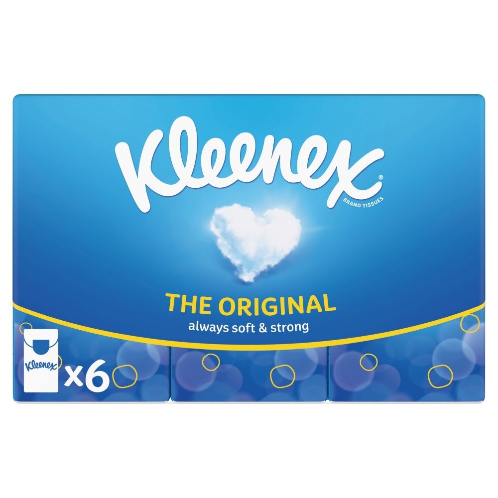 6 pk x 10 Kleenex Original Tissues Bulk 12 Boxes x 64 Sheets Soft Facial Tissue