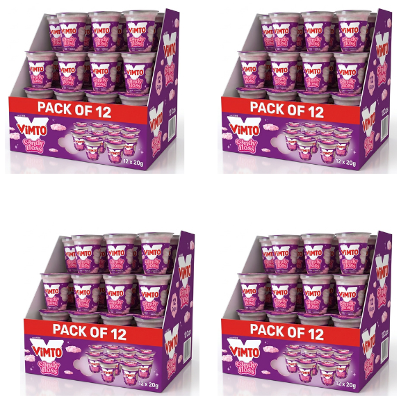 Vimto Candy Floss Flavoured Sweet Treat Pack of 12