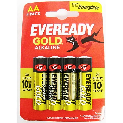 4x Eveready Gold AA Batteries 4 Pack Bulk Lot 12 Packs