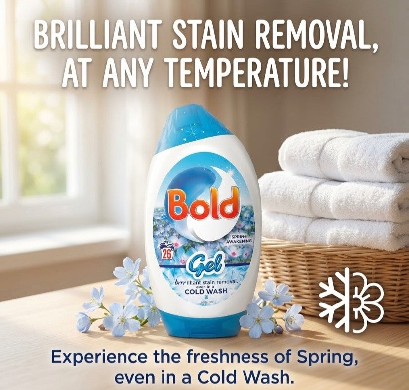 858ml x 6 Bold 2-in-1 Laundry Detergent Gel Spring Awakening
