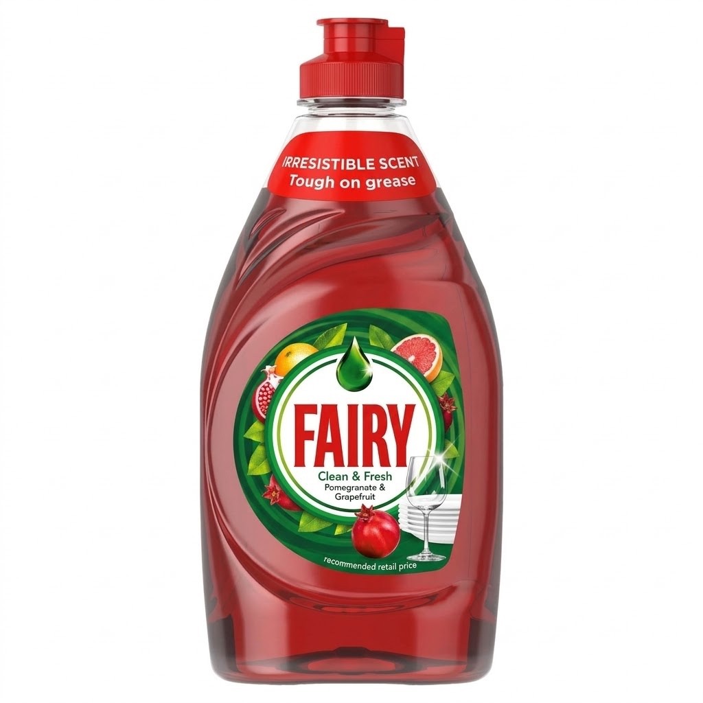 320ml x 10 Fairy Clean & Fresh Washing Up Liquid Pomegranate & Grapefruit