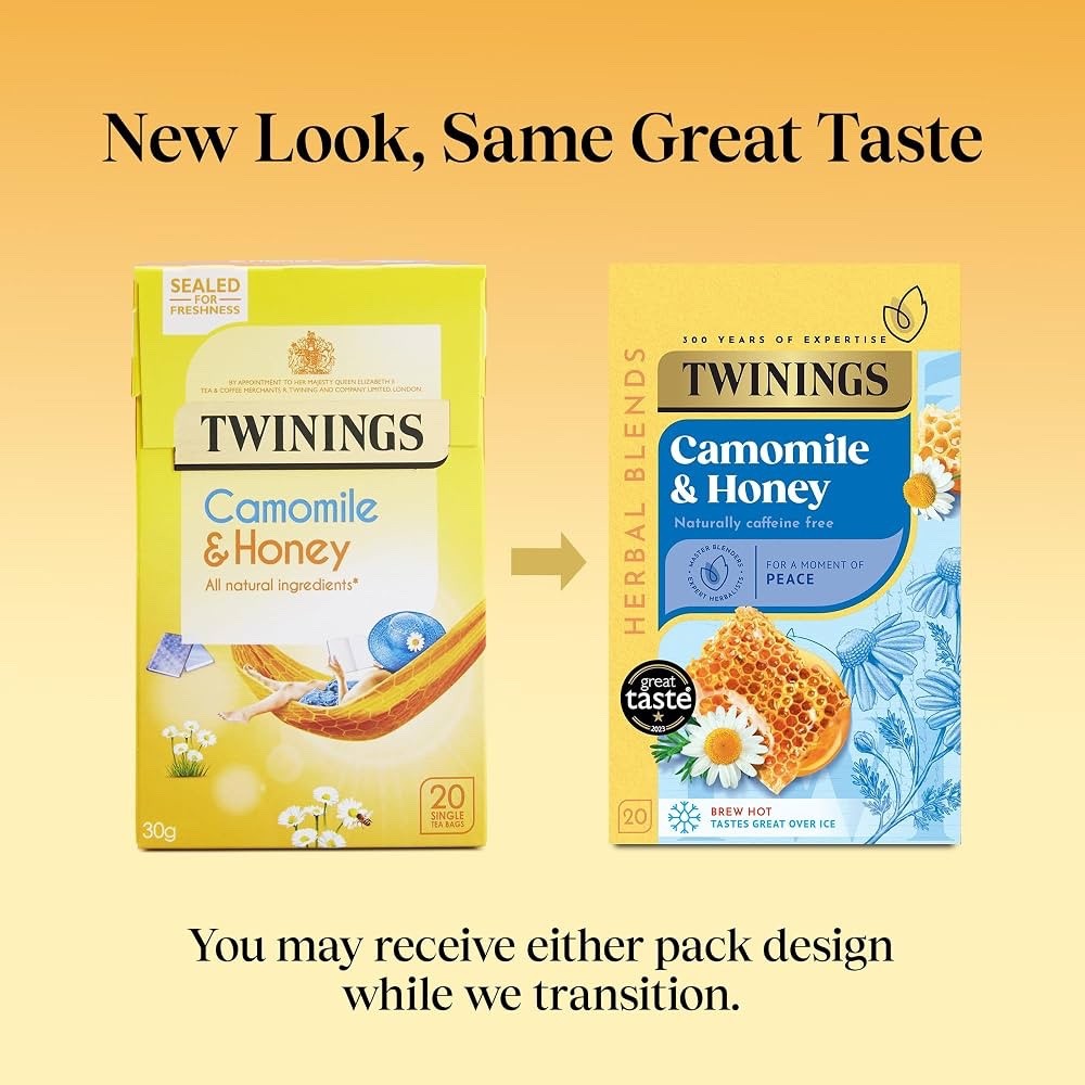 Pack of 4 | Twinings Tea Variety Bundle|Pure Green,Camomile&Honey,Lemon&Jasmine