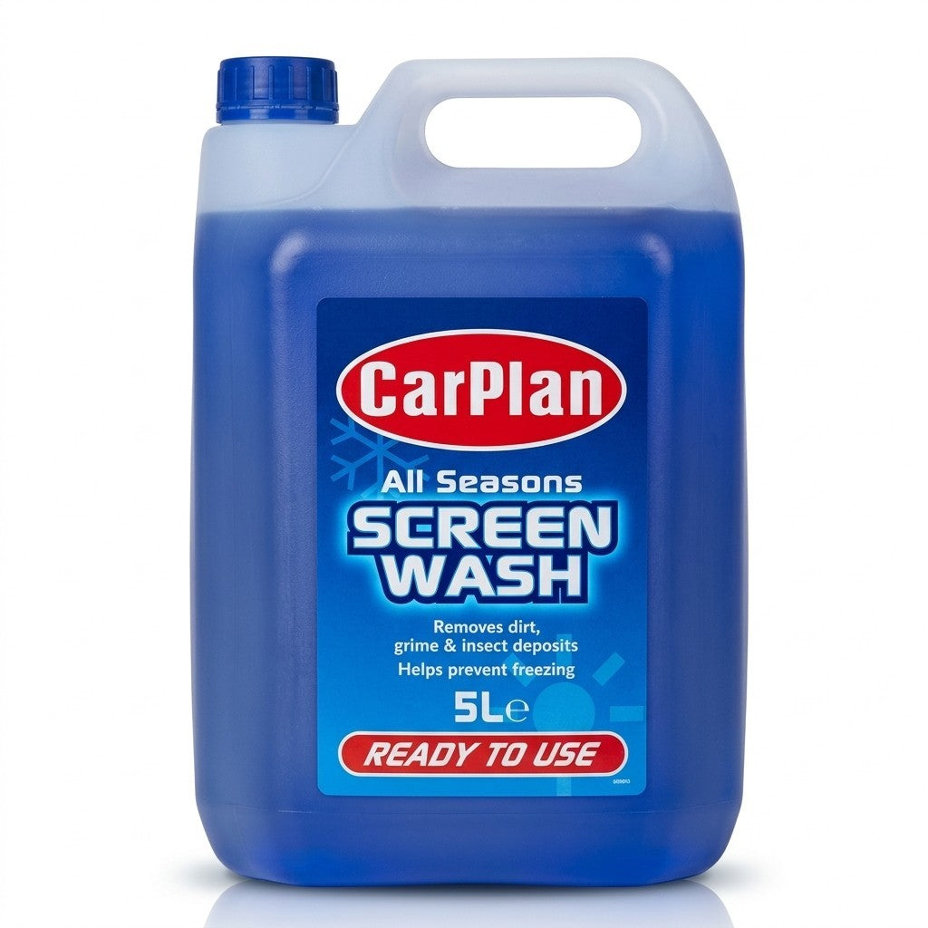 CarPlan 5L Screenwash Ready To Use Pre-Mixed Windscreen Cleaner 1 Pack / 4 Pack