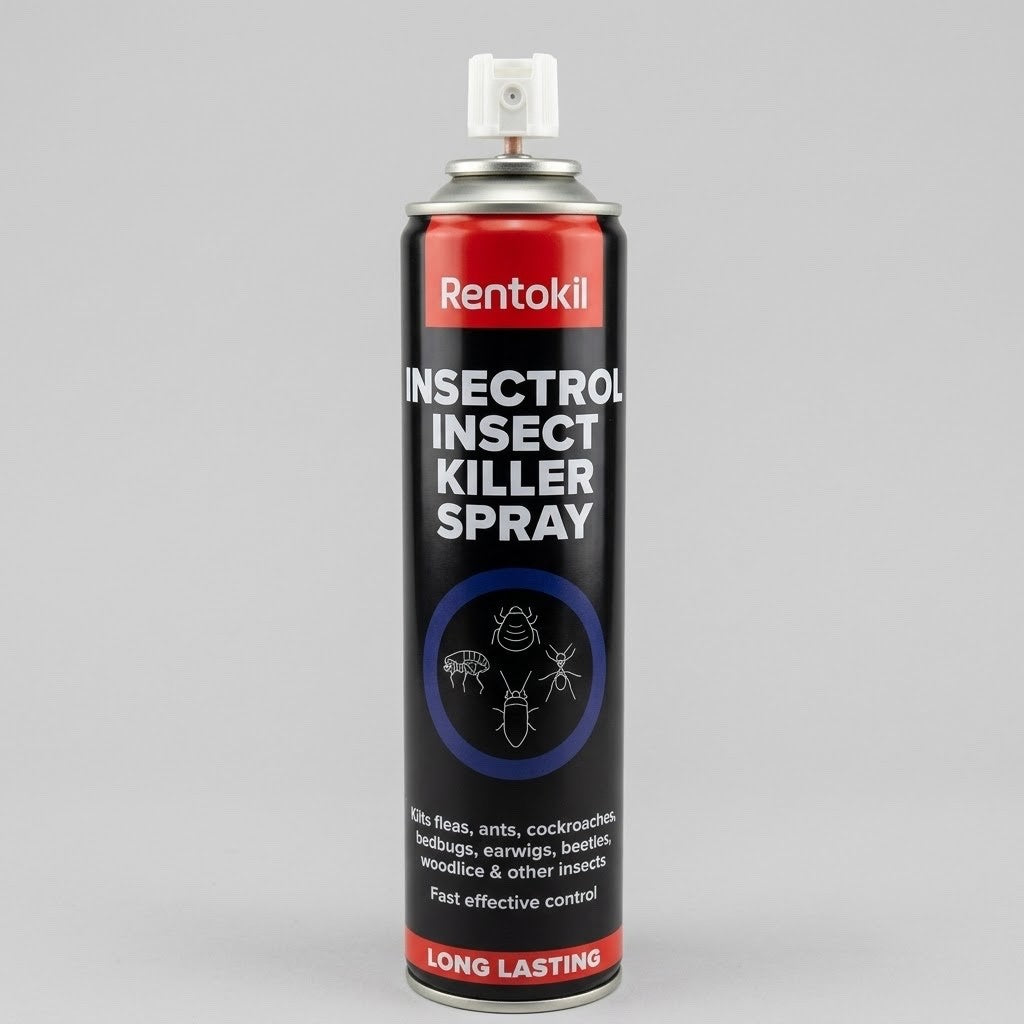300ml 600ml Pack of 1&6 Rentokil Insectrol Insect Killer Spray Pest Control Bug