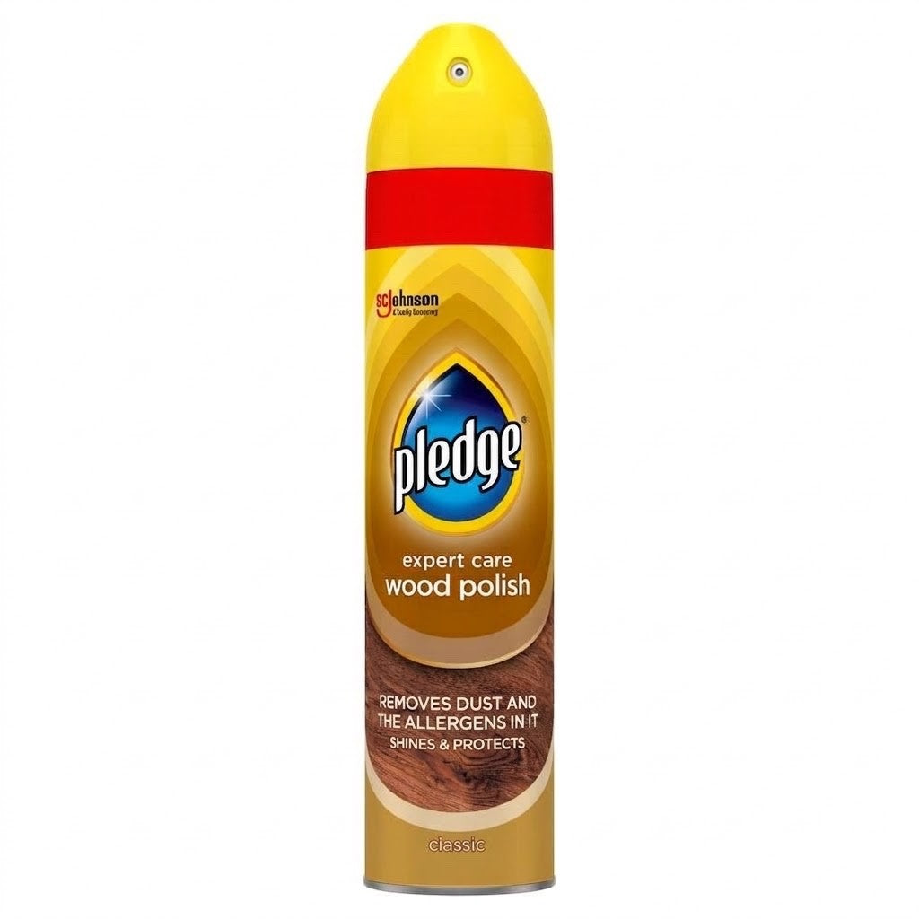 250ml × 6 Packs Pledge Expert Care Wood Polish Aerosol - Classic scent