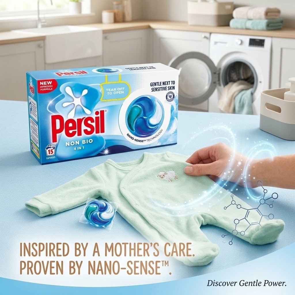 4 Pack (15 Pods Each, 60 Total) Laundry Detergent Capsules Liquid Wash Pods