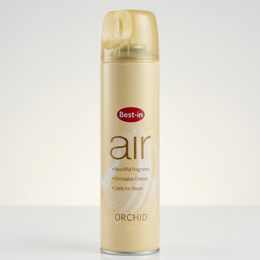 6 x Best-In Air Freshener Orchid Fragrance Spray 240ml Room Odour Eliminator