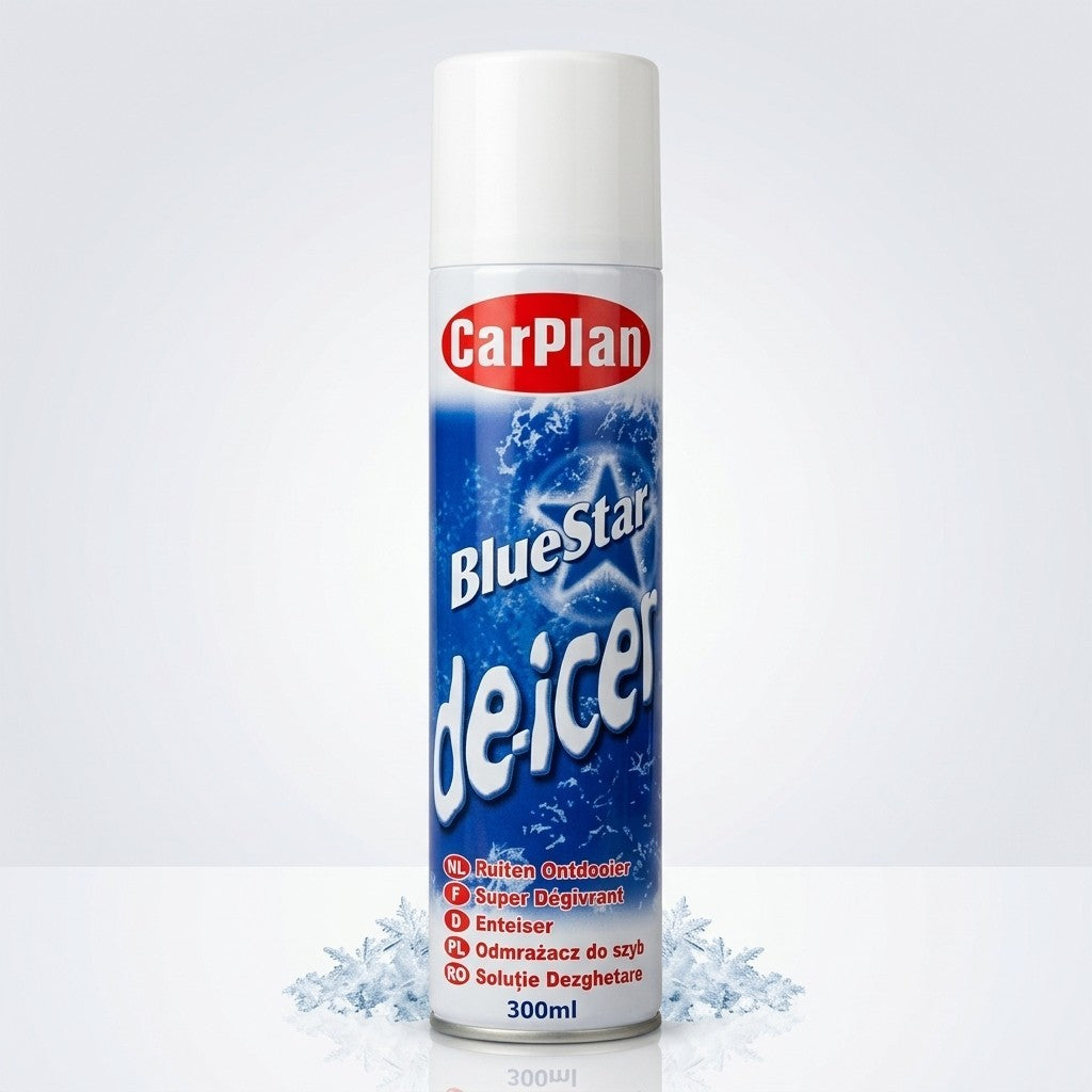 CarPlan BlueStar De-Icer 300ml Car Windscreen Defroster Spray 1 Pack / 12 Pack