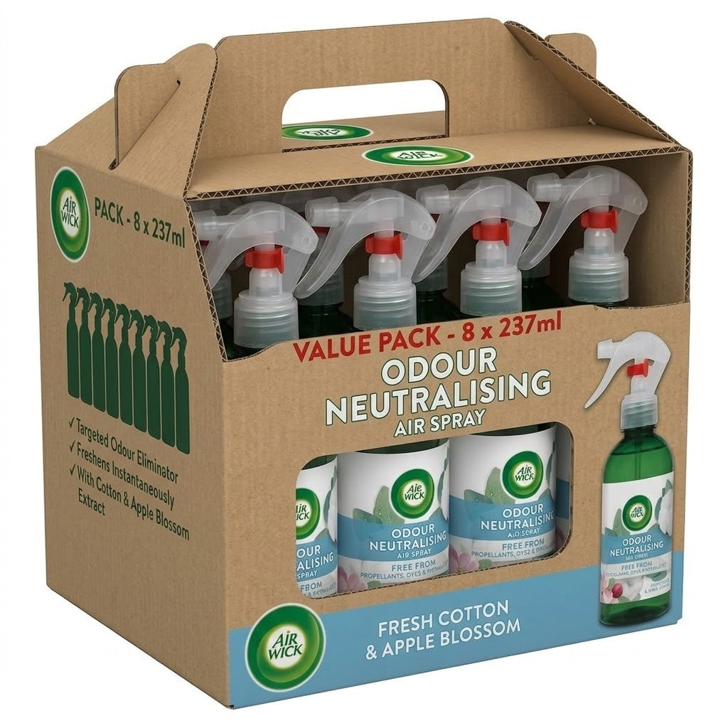 237ml × 8 Airwick Odour Neutraliser Cotton