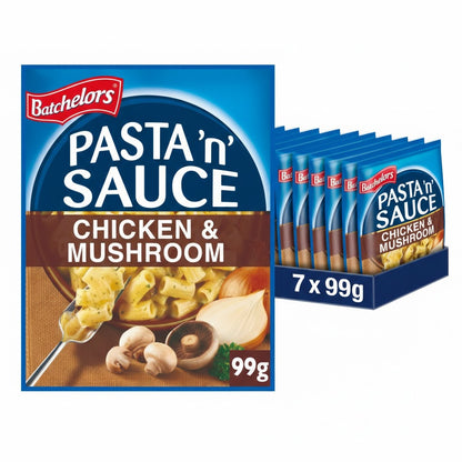 Batchelors Pasta 'n' Sauce – Multipack (7 x 99g Packs) – 4 Delicious Flavours