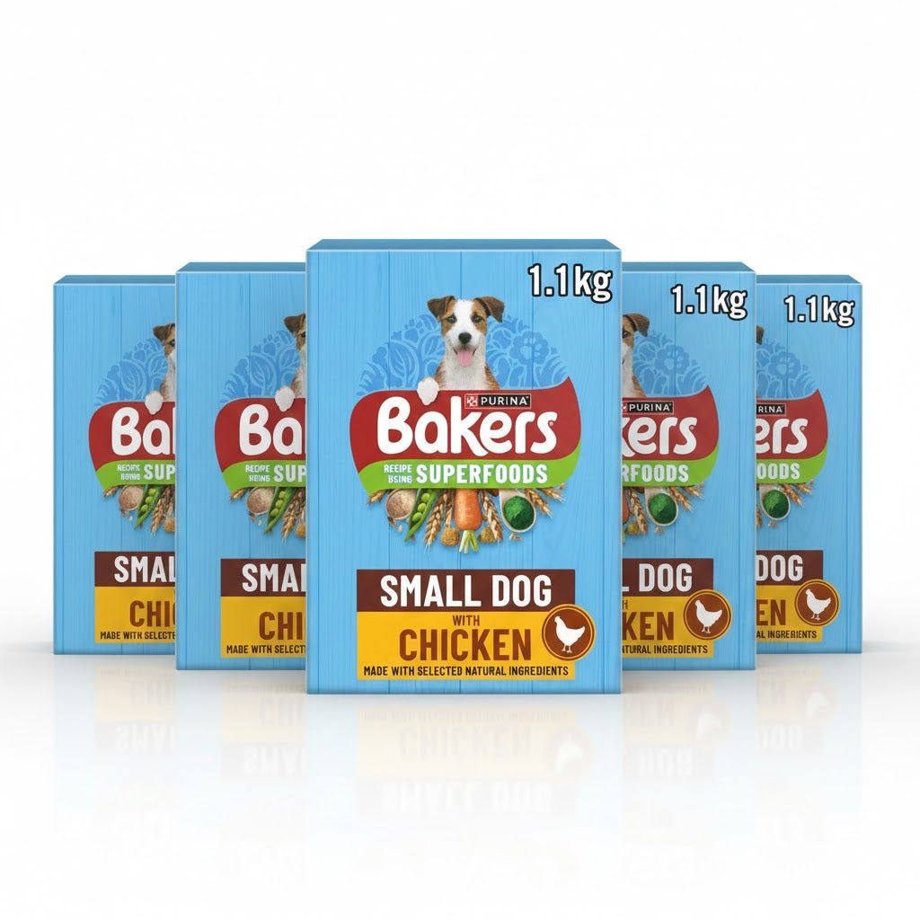 Bakers Superfoods Dry Dog Food for Small Dogs – Natural Beef & Chicken Recipes