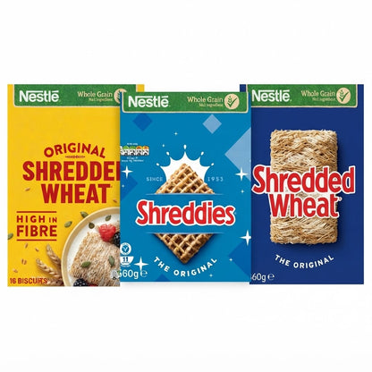 Nestlé Shredded Wheat & Shreddies Breakfast Cereals - Assorted Varieties (Bulk Pack)