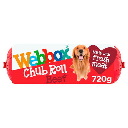 Webbox Dog Chub Roll Multipack & Flavours | Duck, Chicken, Beef | 720g