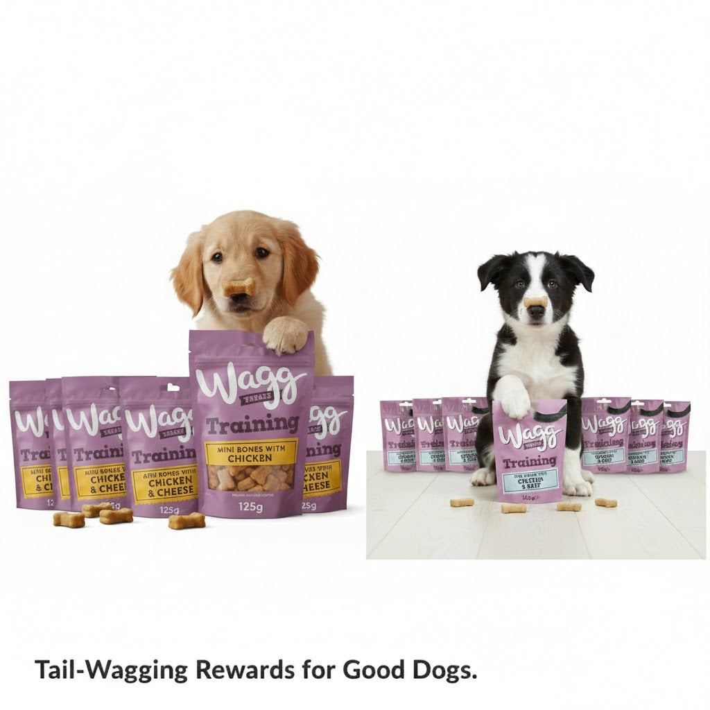 Wagg Dog Training & Low Fat Treats - Variety Pack (125g x 7)
