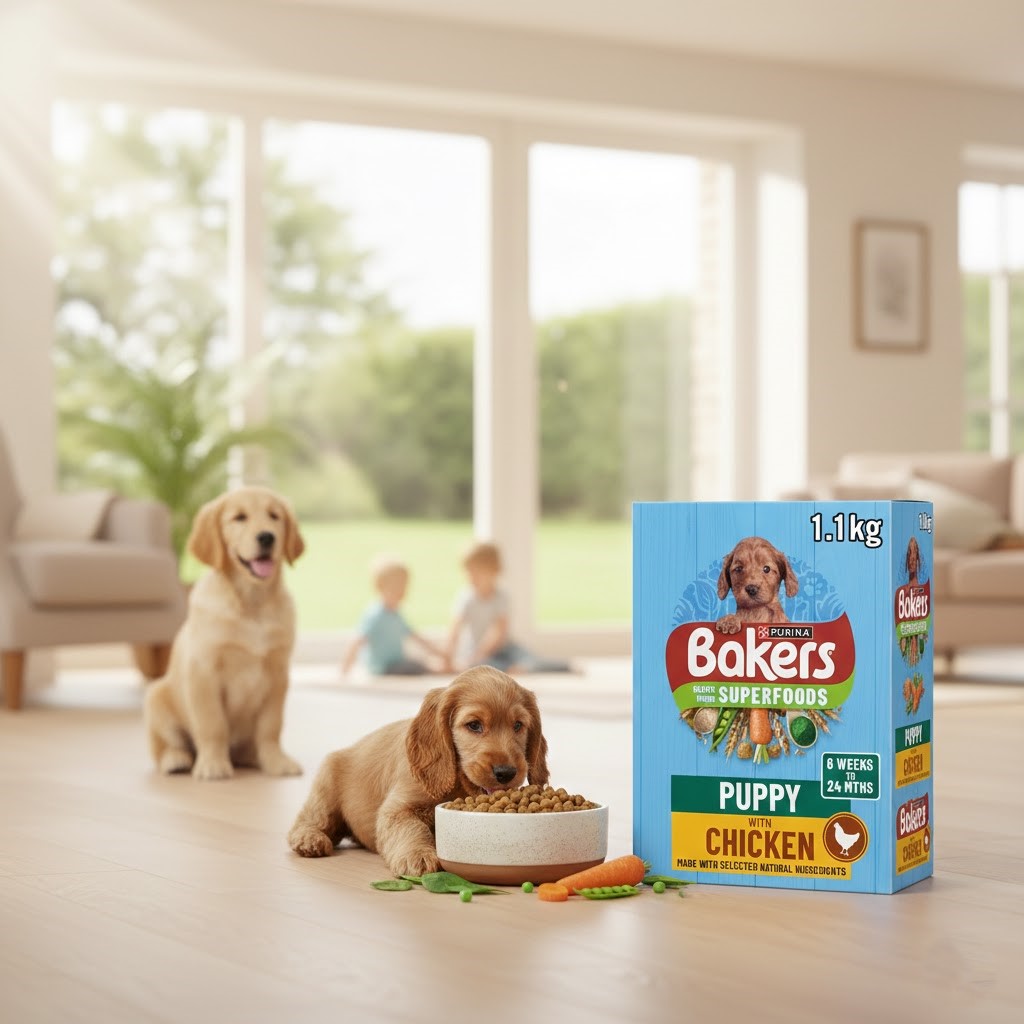 Bakers Superfoods Puppy Dry Dog Food – Natural Chicken & Vegetables – 1.1kg