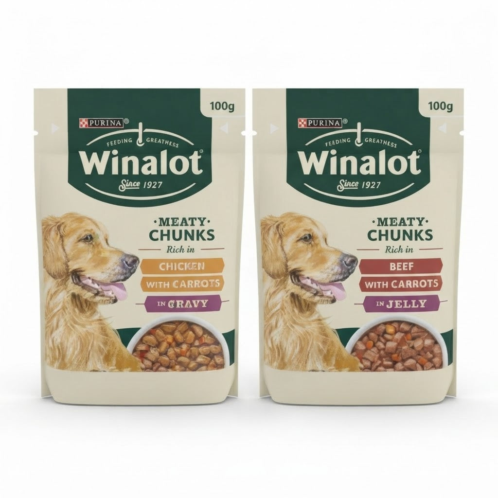 Winalot Meaty Chunks Wet Dog Food 100g x 20 Multipack