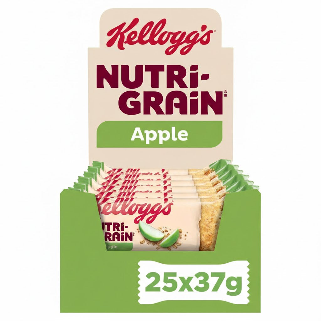 Kellogg's Nutri-Grain Soft Baked Cereal Bars – Fruit Flavored Breakfast & Snack Bars (25 x 37g)