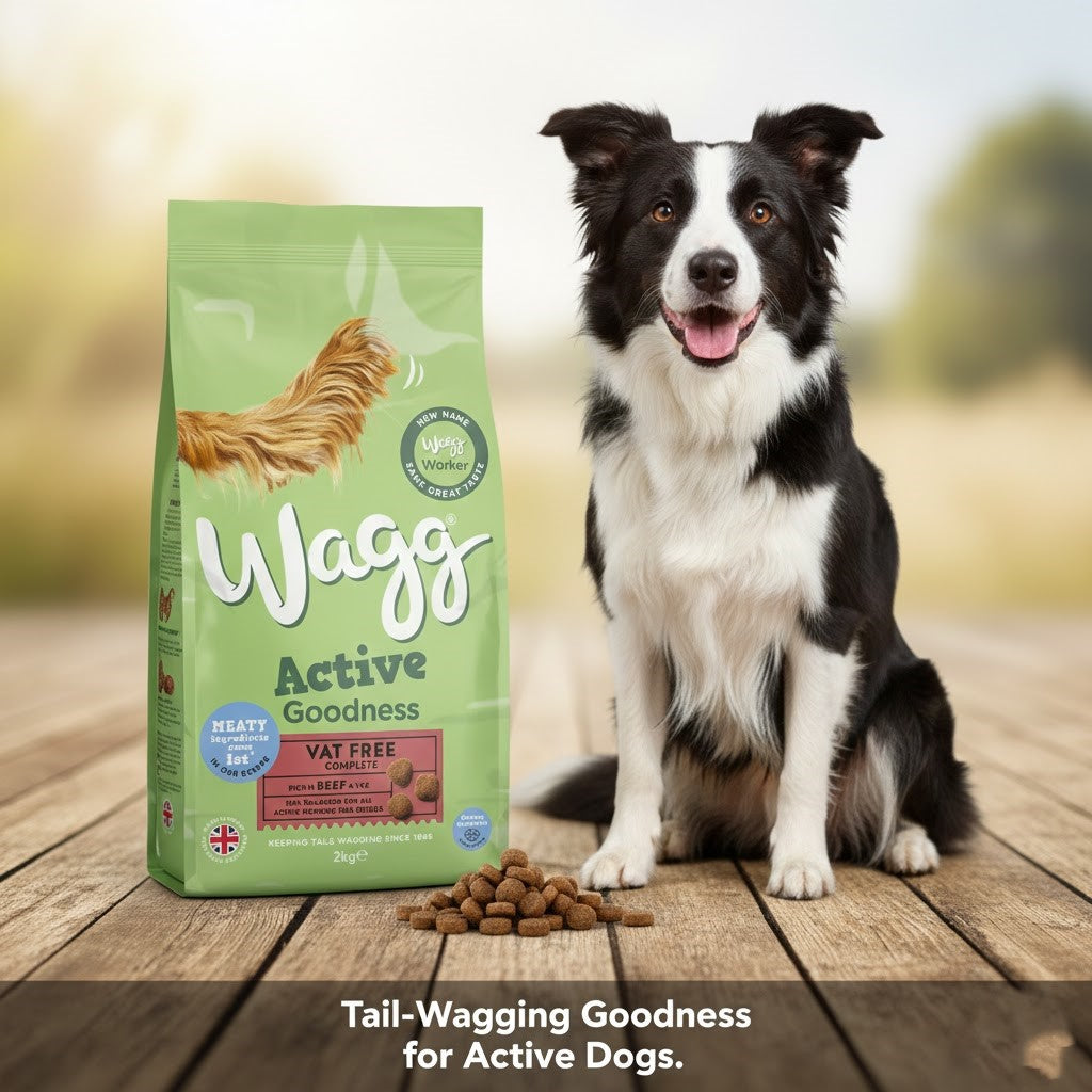 Wagg Active Goodness Working Complete Dry Dog Food – Beef & Veg or Chicken & Veg