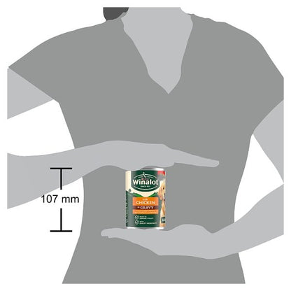 WINALOT Classics Chicken in Gravy Wet Dog Food – 12 x 400g Cans