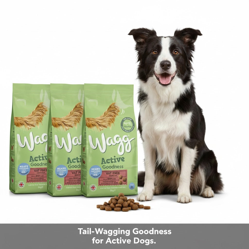 Wagg Active Goodness Working Complete Dry Dog Food – Beef & Veg or Chicken & Veg