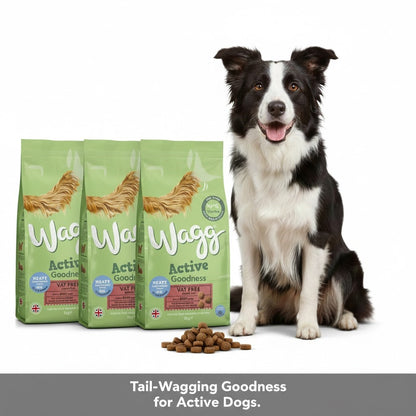 Wagg Active Goodness Working Complete Dry Dog Food – Beef & Veg or Chicken & Veg