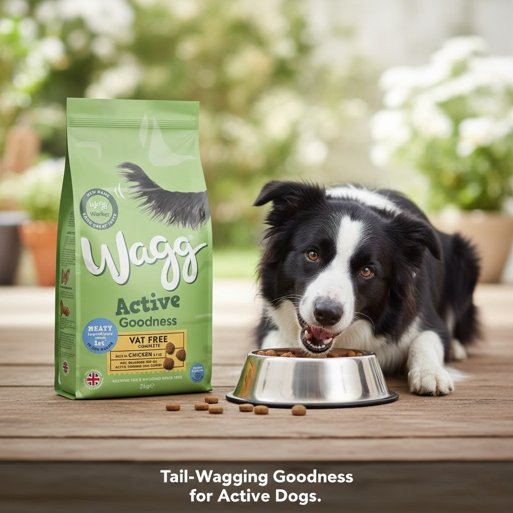 Wagg Active Goodness Working Complete Dry Dog Food – Beef & Veg or Chicken & Veg