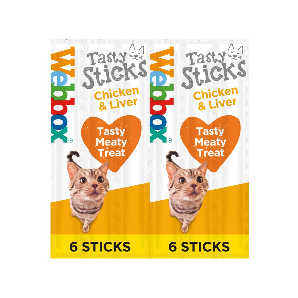Webbox Tasty Sticks Dog & Cat Treats Multipack | Chicken, Beef, Chicken & Liver