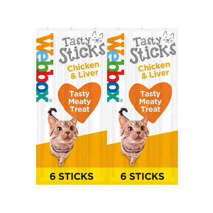 Webbox Tasty Sticks Dog & Cat Treats Multipack | Chicken, Beef, Chicken & Liver