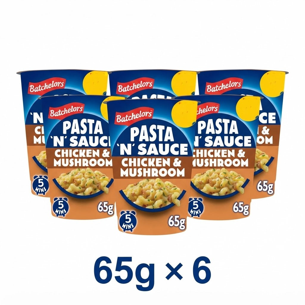 Batchelors Instant Pasta 'n' Sauce & Super Noodles Pots – Quick & Easy Snack Range