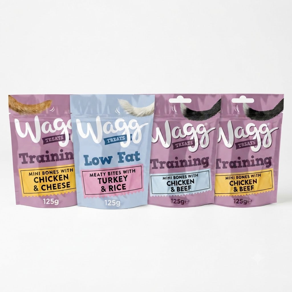 Wagg Dog Training & Low Fat Treats - Variety Pack (125g x 7)
