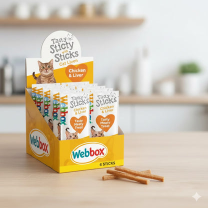 Webbox Tasty Sticks Dog & Cat Treats Multipack | Chicken, Beef, Chicken & Liver