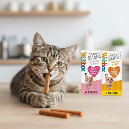 Webbox Tasty Sticks Dog & Cat Treats Multipack | Chicken, Beef, Chicken & Liver