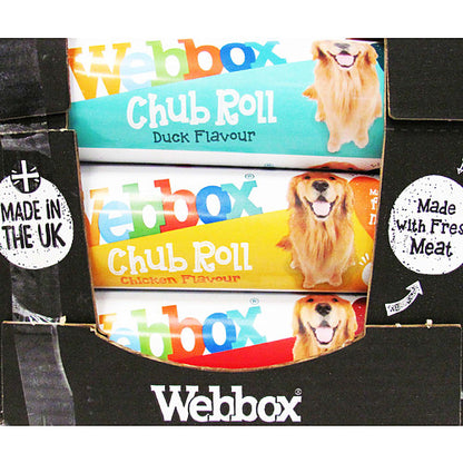 Webbox Dog Chub Roll Multipack & Flavours | Duck, Chicken, Beef | 720g