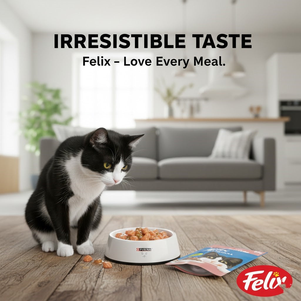 FELIX Original Wet Cat Food in Jelly – Chicken, Salmon & Lamb Flavors