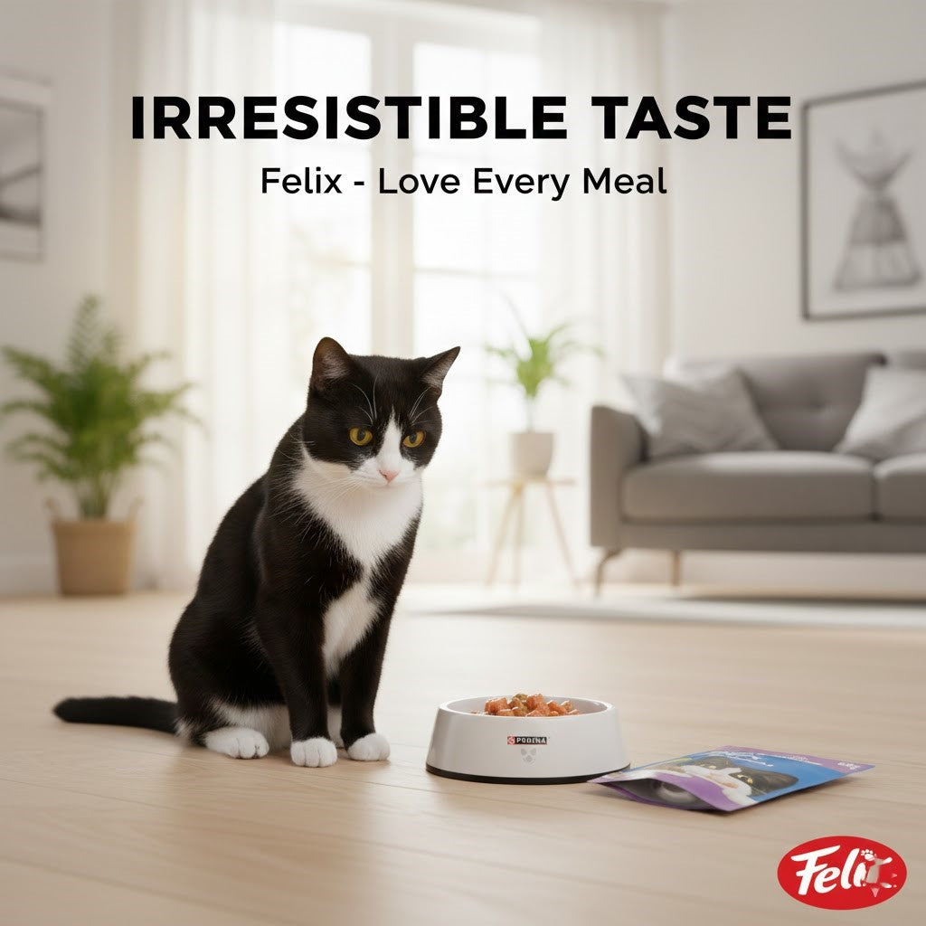 FELIX Original Wet Cat Food in Jelly – Chicken, Salmon & Lamb Flavors
