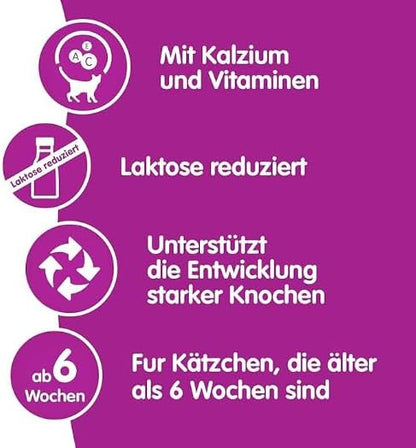 Whiskas Kitten Cat Milk – Nutrient-Enriched Drink (200ml, Pack of 6)