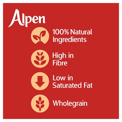 Alpen Muesli Breakfast Cereal - Traditional & No Added Sugar Variants (6 x 550g Bulk Pack)