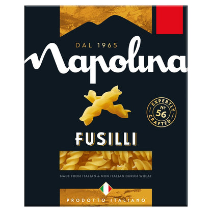 Napolina Italian Pasta – Fusilli, Spaghetti or Penne (400g x 6 Pack)
