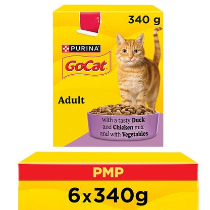 Purina GO-CAT Adult Dry Cat Food – Chicken, Duck, Turkey & Herring Flavours