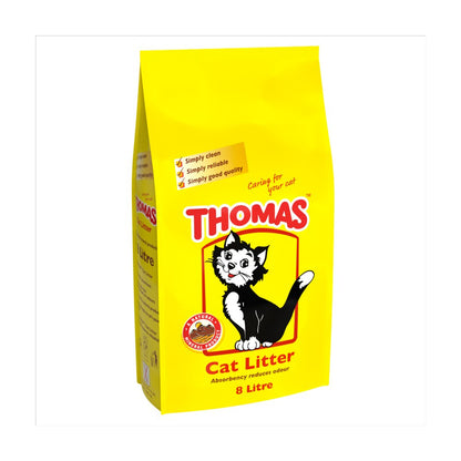 Thomas Cat Litter – Highly Absorbent Mineral Litter - 5L, 8L & 16L