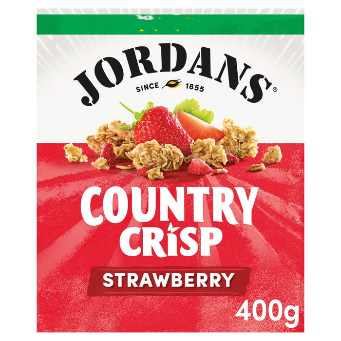 Jordans Country Crisp Strawberry - Crunchy Oat Clusters (6 x 400g Bulk Pack)