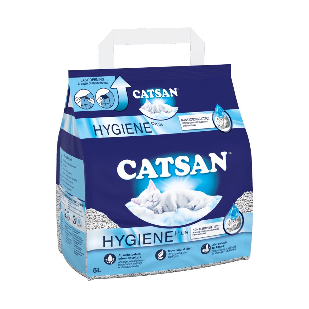 Catsan Hygiene Non-Clumping Odour Control Cat Litter - 5Ltr & 10Ltr