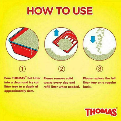 Thomas Cat Litter – Highly Absorbent Mineral Litter - 5L, 8L & 16L