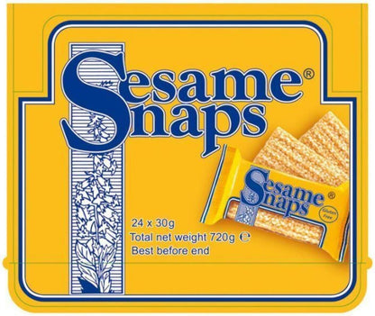 Sesame Snaps Original & Coconut – Gluten-Free Snack Bars (24 x 30g Multipack)