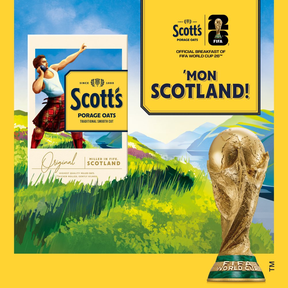 Scott’s Porage Original Porridge Oats - 1kg x 10 Pack (Bulk Value)