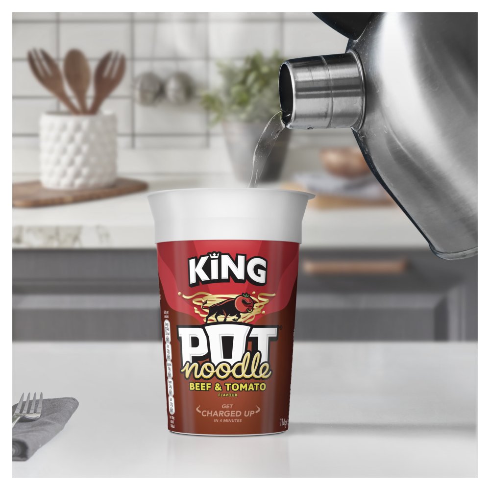 Pot Noodle Instant Noodles – King Size (114g) & Standard (90g) Multipacks (12 Pack)