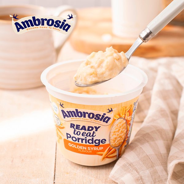 Ambrosia Ready to Eat Porridge Pots - Instant Hot Cereal (6 x 210g Bulk Pack)