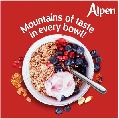 Alpen Muesli Breakfast Cereal - Traditional & No Added Sugar Variants (6 x 550g Bulk Pack)