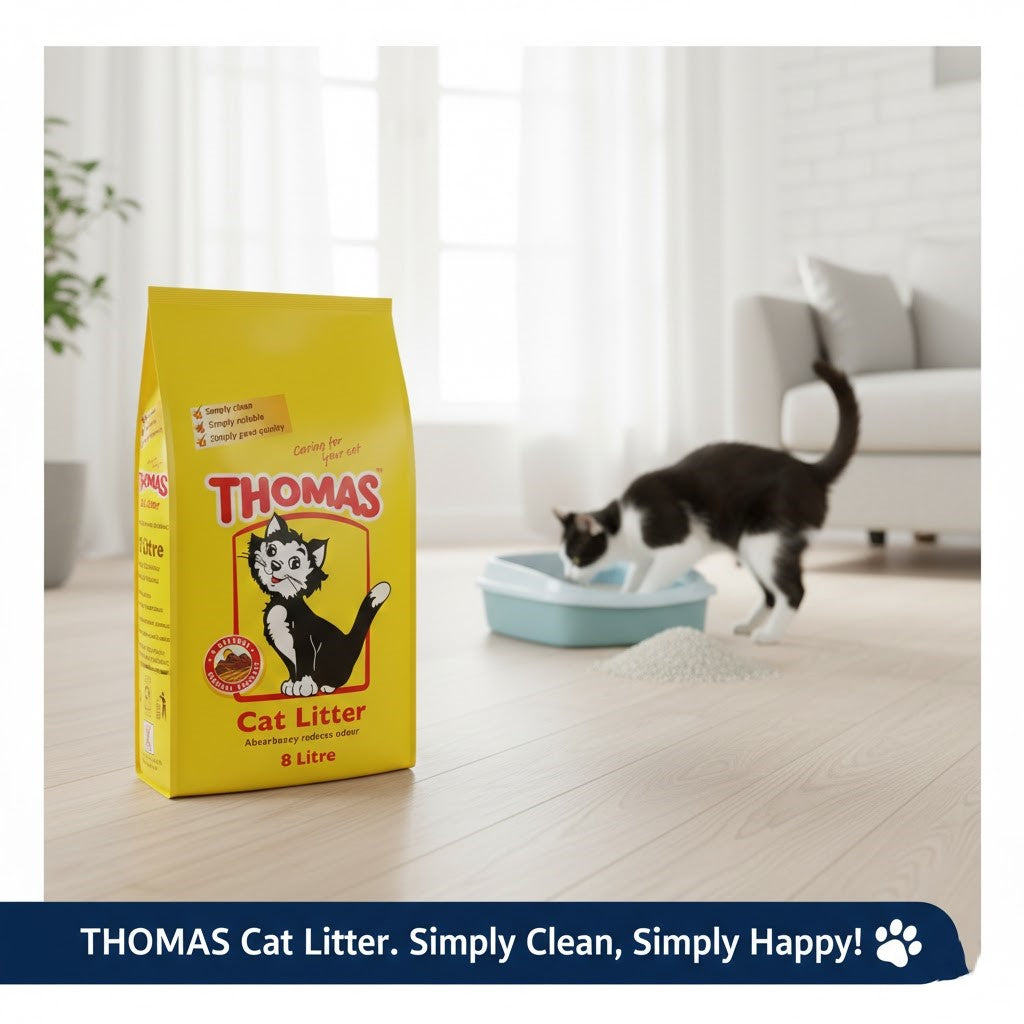 Thomas Cat Litter – Highly Absorbent Mineral Litter - 5L, 8L & 16L
