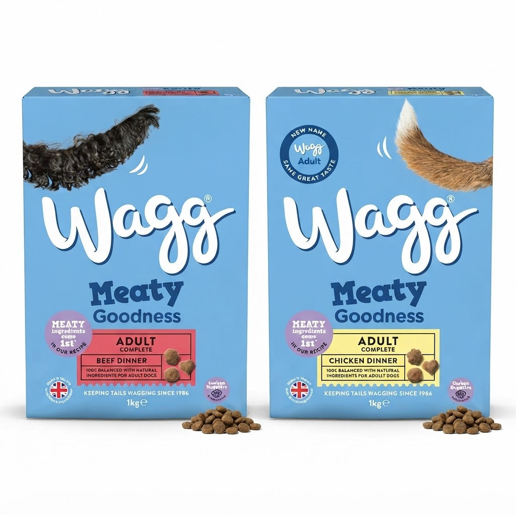 Wagg Meaty Goodness Adult Complete Dry Dog Food – 5 x 1kg Multi-Pack